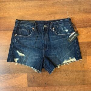 𝅺BLANK NYC The Barrow Distressed High Rise Shorts Size 29 NEW